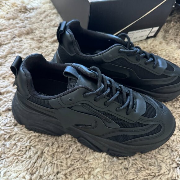 Fashion Nova Black Chunky Sneakers - New with Tags - Picture 2 of 5